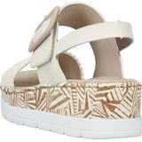 V3950 - Sandalen - Imitatieleer - Color-Blocking - Velcro Sluiting - Open Toe