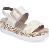 V3950 - Sandalen - Imitatieleer - Color-Blocking - Velcro Sluiting - Open Toe