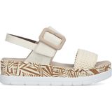 V3950 - Sandalen - Imitatieleer - Color-Blocking - Velcro Sluiting - Open Toe