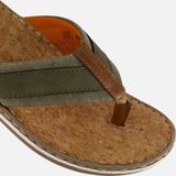 Rieker Ambor Slippers groen Leer