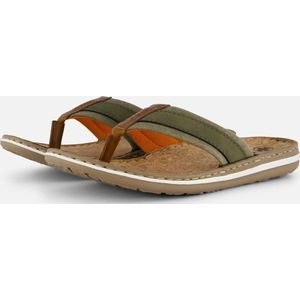 Rieker Ambor Slippers groen Leer