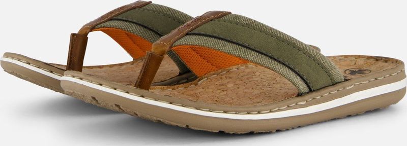 Rieker Ambor Slippers groen Leer