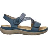 Rieker - Dames Sandalen - Imitatieleer - Zwart - Verstelbare Banden