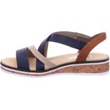 Rieker V3663 sandalen dames, grootte:39, kleur:Blauw