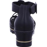 Rieker - Enkellaarsjes - Zwart - Synthetisch Leer - Klittenbandsluiting