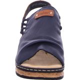 Rieker - Dames Sandalen - Blauw - Sleehak
