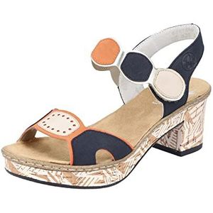 Rieker Dames 63876 sandalen, kleurrijk, 41 EU, multicolor, 41 EU