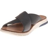 Rieker - Heren Slipper - Blauw - Imitatieleer - Klittenbandsluiting