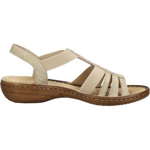 Rieker Sandalen Plat Sandalen Plat - beige - Maat 36