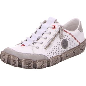 Sportief - Casual Veterschoen - Gevoerd - Imitatieleer - Color-Blocking