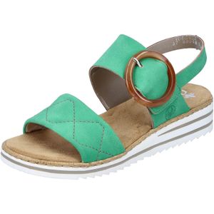 Rieker V0654 sandalen voor dames, groen, 41 EU