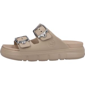 Zomerse Slippers - Lichtbeige - Plateau - Gespsluiting