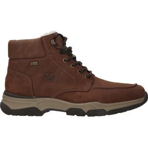 Rieker - Veterboot - Zwart - Leer/Synthetisch - Waterdicht