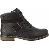 Veterlaarsjes - Effen - Imitatieleer - Blokhak