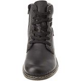 Veterlaarsjes - Effen - Imitatieleer - Blokhak