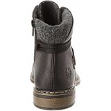 Veterlaarsjes - Effen - Imitatieleer - Blokhak