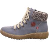 Rieker - Winterenkellaars - Jeansblauw - Veterschoenen - Outdoorlaarzen met Warmvoering