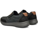 Rieker - Instappers - Blauw - Nubuck - Comfortabele Binnenzool