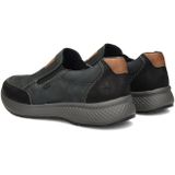Rieker - Instappers - Blauw - Nubuck - Comfortabele Binnenzool