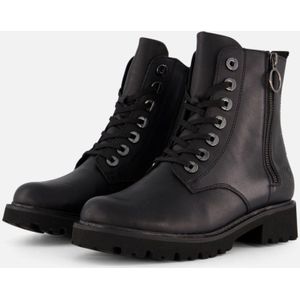 Remonte - Veterboot - Zwart - Leer - Uitneembaar Voetbed