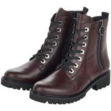 Remonte - Enkellaarsjes - Rood - Leer