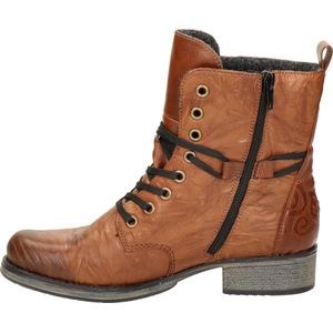 Rieker - Dames Veterschoenen Cognac