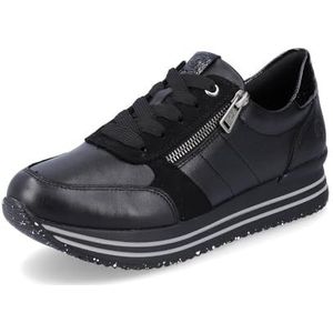 Remonte D1316 Sneakers voor dames, Zwart 02, 37 EU