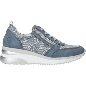 Remonte Dames Sneaker - D2401-10 Jeansblauw/Wit - Maat 38