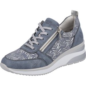 Remonte D2401 Sneakers voor dames, Adria Lichtblauw Zilver Zilver 10, 41 EU