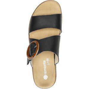 Remonte Pantolette, Keilabsatz, Sommerschuh, Schlappen mit Zierschnalle