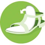 Remonte Slippers , sleehak, zomerschoen, pantoffels met decoratieve gesp