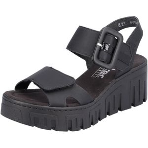 Rieker Keilsandalette, Sommerschuh, Sandale, Keilabsatz, mit Plateau