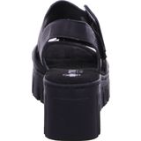 Profielzolen - Klittenbandsluiting - Sandalen - Zwart - Kunststof