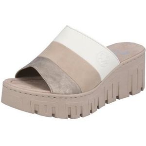 Merk - Muiltjes - Kleur - Imitatieleer - Color-Blocking - Open Toe