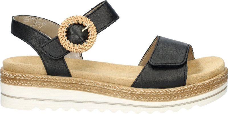 REMONTE D0Q52-00 - Sandalen - Zwart - Leder - Plateauzool