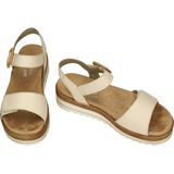 Remonte - Dames - Sandalen - Off-white - Leder - Plateauzool