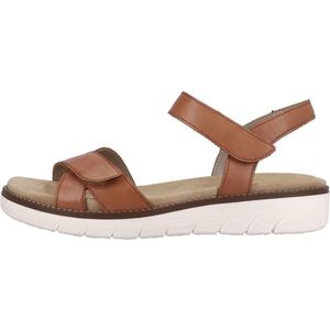 Remonte - Odeon - Sandalen - Bruin - Leer - Klittenband - Open Teen - Plat