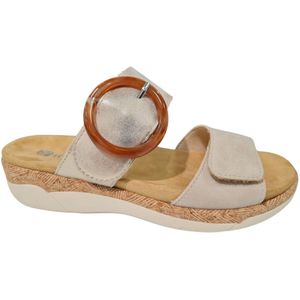 Remonte - R6858-60 - Slippers - Beige - Nubuck - Comfortabel Design