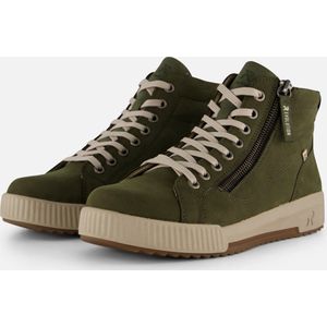 Rieker - Veterboot - Beige - Imitatieleer - Met Rits