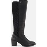 Rieker dames hoge laars - Zwart