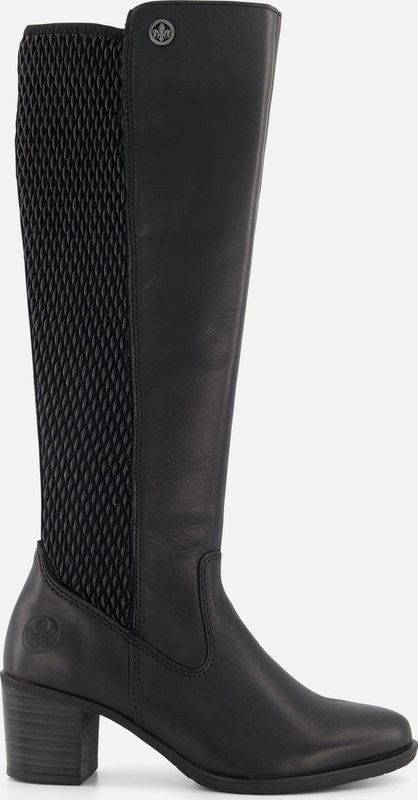 Rieker dames hoge laars - Zwart
