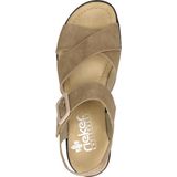 Rieker Sandalen met hak beige Synthetisch - Dames