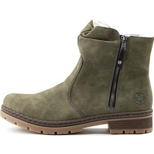 Rieker Y7461 korte laarzen voor dames, groen, 38 EU