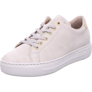 Rieker L9800 Sneakers voor dames, veterschoenen, Beige 80, 37 EU