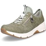 Rieker - 48163-52 - Damesslip-On Trainers - Groen - Imitatieleer