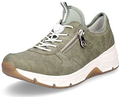 Rieker - 48163-52 - Damesslip-On Trainers - Groen - Imitatieleer
