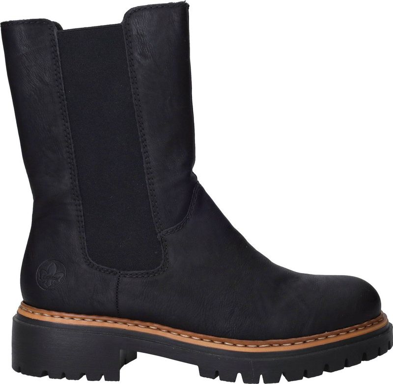 Rieker - Dameslaarzen - Zwart - Synthetisch