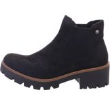 Rieker - Chelsea Boots - Bruin / Zwart - Imitatieleer - Blokhak