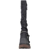 Rieker - Z4759 - Dameslaarzen - Zwart - Textiel - Met RiekerTEX Membraan