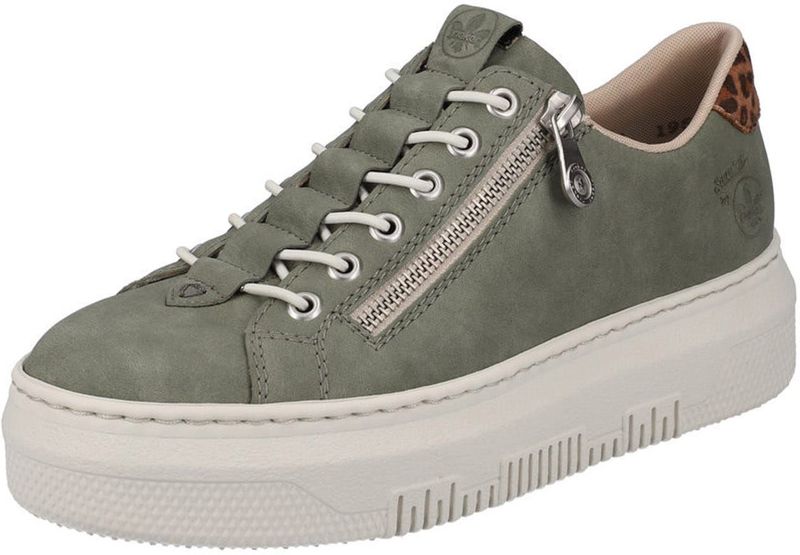 Rieker - M1952 - Loafers - Groen - Kunstleer - Ritssluiting